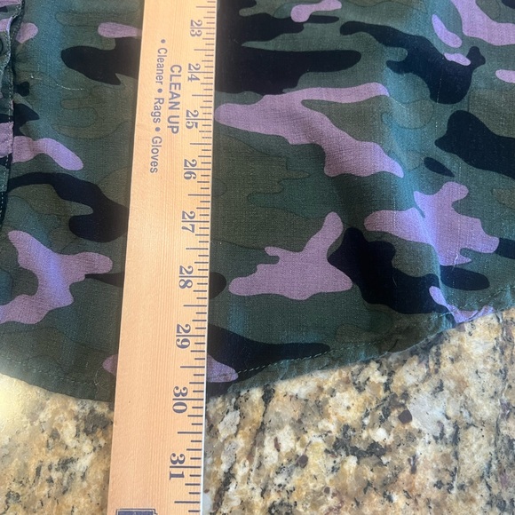Torrid Size 4X Drop Shoulder Button-Front Top - Camo Print - Picture 6 of 8
